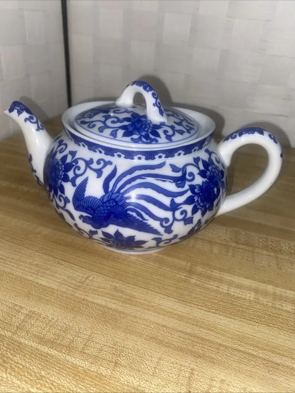 Early 1900s NORITAKE Howo Pattern TEAPOT PHOENIX BIRD Japan Spout Closed Handle